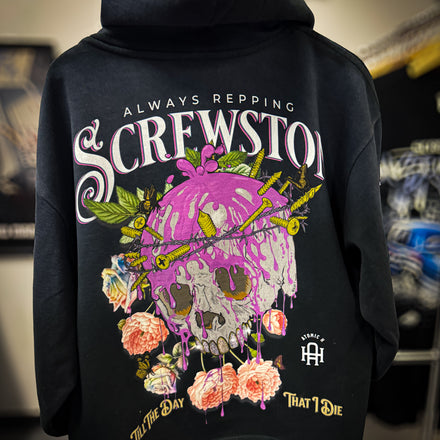 Screwston Distressed Zip-up / Cordless 14oz. | Always Repping' Screwston