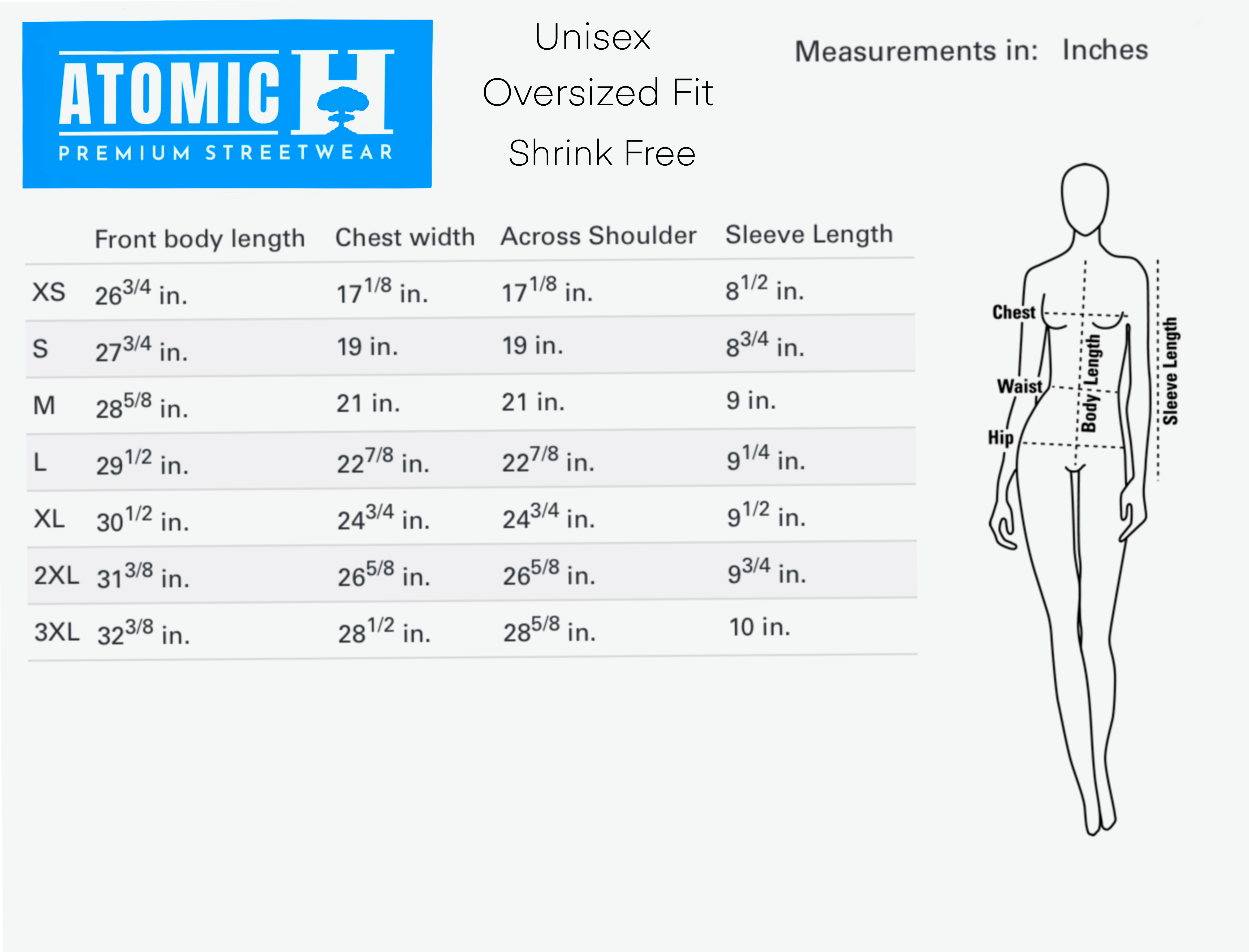 Texas Tradition Sizing Chart